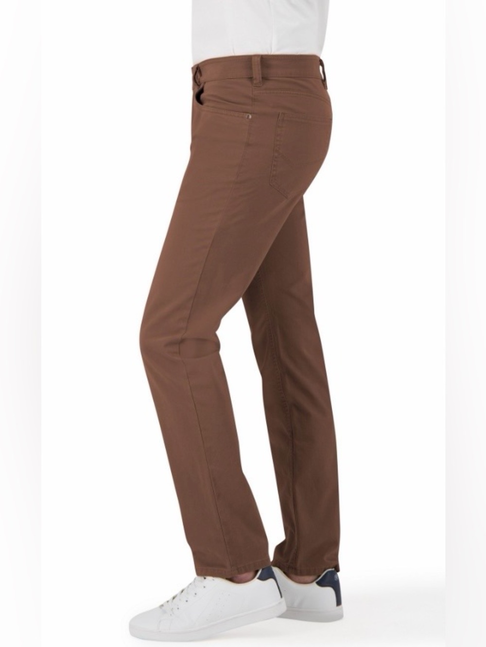 Authentic & Original Gardeur Nevio-8 Regular-Fit Cottonflex Pants Mid Brown